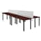 Kee Desking Kee Benching Systems, Black, Mahogany, Wood, Metal MBSPD12024MHBPBK - alternate 1